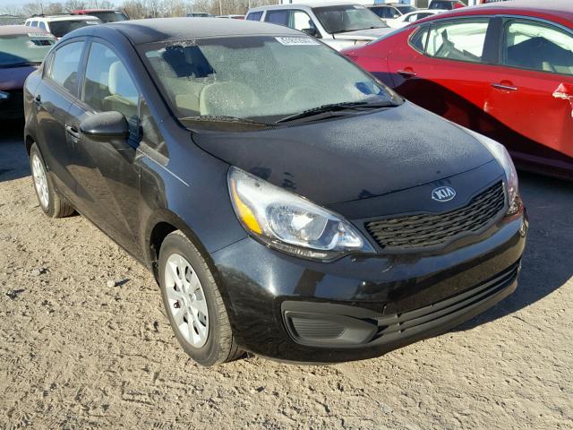 KNADM4A36D6244242 - 2013 KIA RIO LX BLACK photo 1