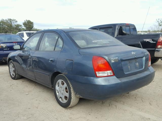 KMHDN45D23U641200 - 2003 HYUNDAI ELANTRA GL GREEN photo 3