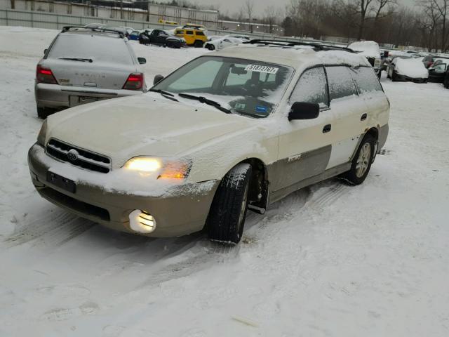 4S3BH665X27612935 - 2002 SUBARU LEGACY OUT WHITE photo 2