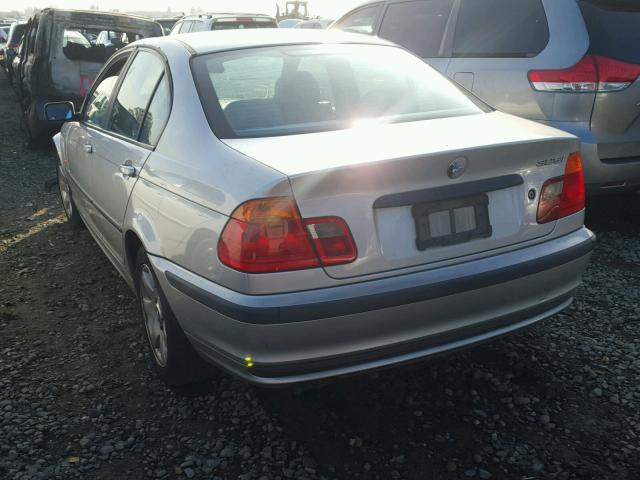 WBAAV33481FU96019 - 2001 BMW 325 I SILVER photo 3