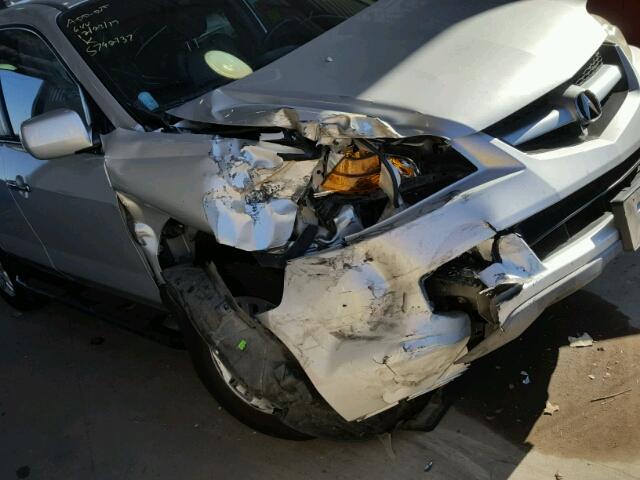 2HNYD18646H535045 - 2006 ACURA MDX TOURIN SILVER photo 9