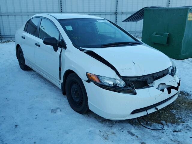 2HGFA16428H117384 - 2008 HONDA CIVIC DX-G WHITE photo 1