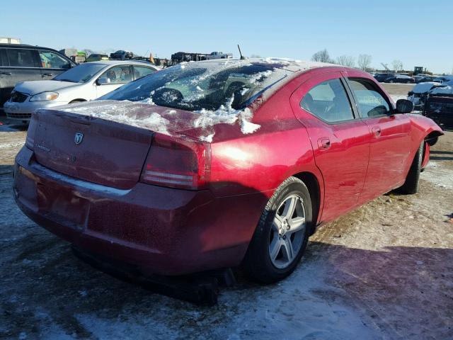 2B3KA43G48H228792 - 2008 DODGE CHARGER BURGUNDY photo 4