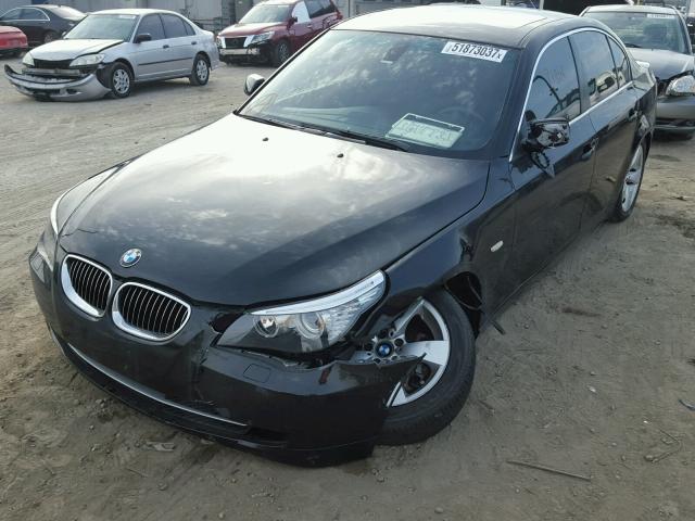 WBANU53588CT05946 - 2008 BMW 528 I BLACK photo 2