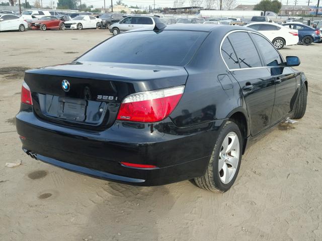 WBANU53588CT05946 - 2008 BMW 528 I BLACK photo 4