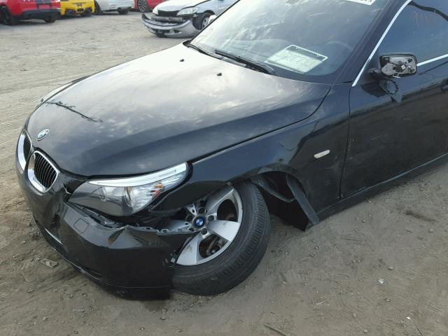 WBANU53588CT05946 - 2008 BMW 528 I BLACK photo 9