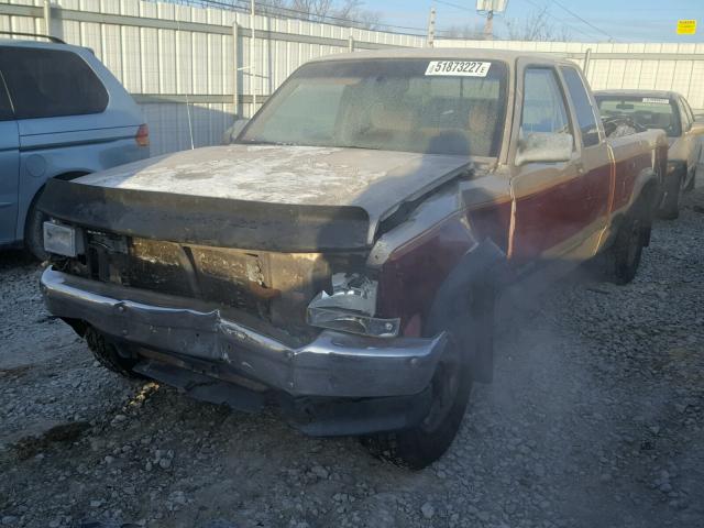 1B7FL23X6PS136637 - 1993 DODGE DAKOTA BROWN photo 2