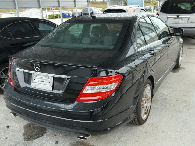 WDDGF56X58F119868 - 2008 MERCEDES-BENZ C 350 BLACK photo 4