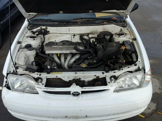 1NXBR12E3WZ082493 - 1998 TOYOTA COROLLA VE WHITE photo 7