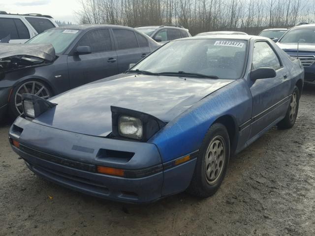 JM1FC3319J0618331 - 1988 MAZDA RX7 BLUE photo 2