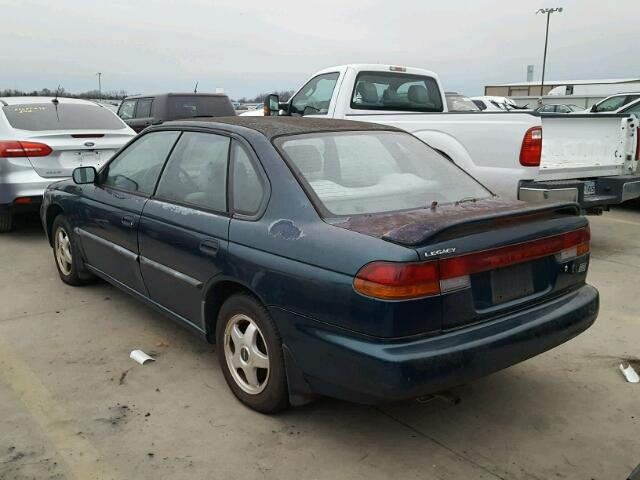 4S3BD4354V6200475 - 1997 SUBARU LEGACY L GREEN photo 3