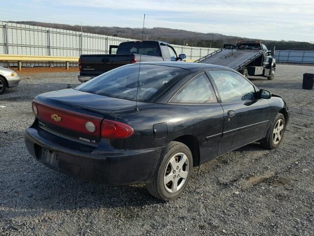 1G1JF12F457153658 - 2005 CHEVROLET CAVALIER L BLACK photo 4