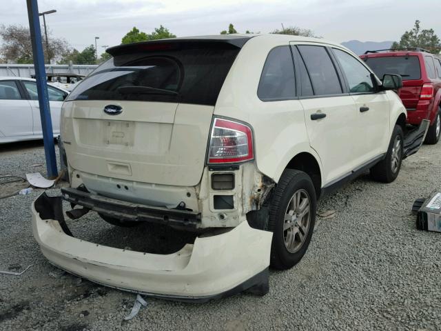 2FMDK36C78BB47405 - 2008 FORD EDGE SE WHITE photo 4