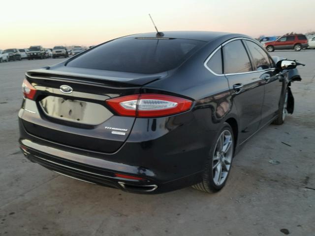 3FA6P0K93ER311386 - 2014 FORD FUSION TIT BLACK photo 4