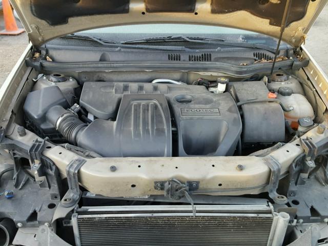 1G1AK55F977292847 - 2007 CHEVROLET COBALT LS TAN photo 7