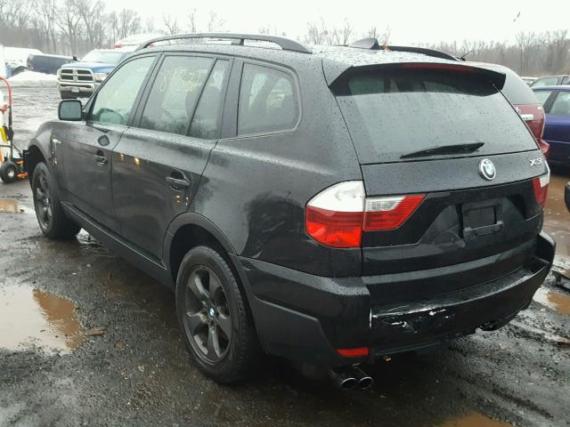 WBXPC93457WF18675 - 2007 BMW X3 3.0SI BLACK photo 3