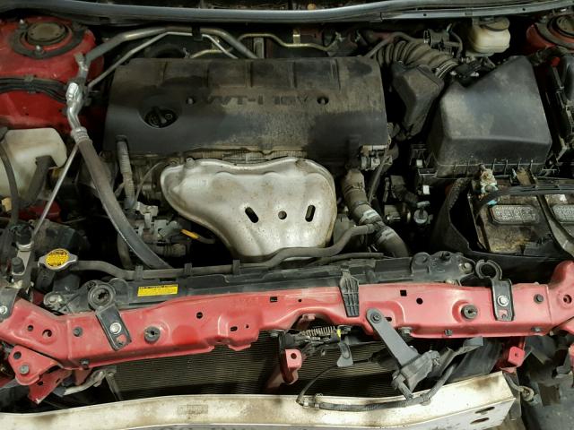 5Y2SP6E0XAZ419812 - 2010 PONTIAC VIBE RED photo 7