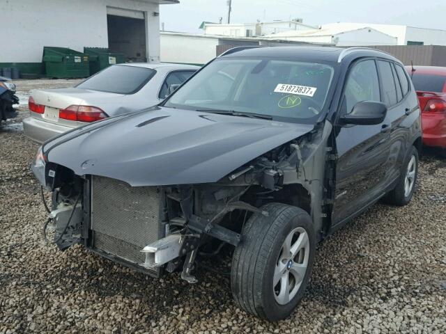 5UXWX5C56BLK59179 - 2011 BMW X3 XDRIVE2 BLACK photo 2