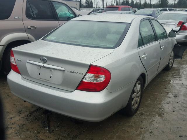 4T1BE30K03U761472 - 2003 TOYOTA CAMRY LE ვერცხლისფერი ფოტო 4