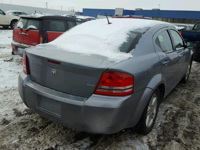 1B3LC56K58N291587 - 2008 DODGE AVENGER SX SILVER photo 4