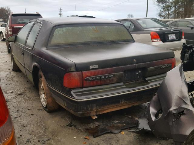 1MEPM624XPH636523 - 1993 MERCURY COUGAR XR7 BLACK photo 3