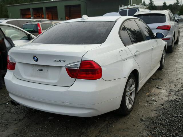 WBAVA33558KX84829 - 2008 BMW 328 I WHITE photo 4