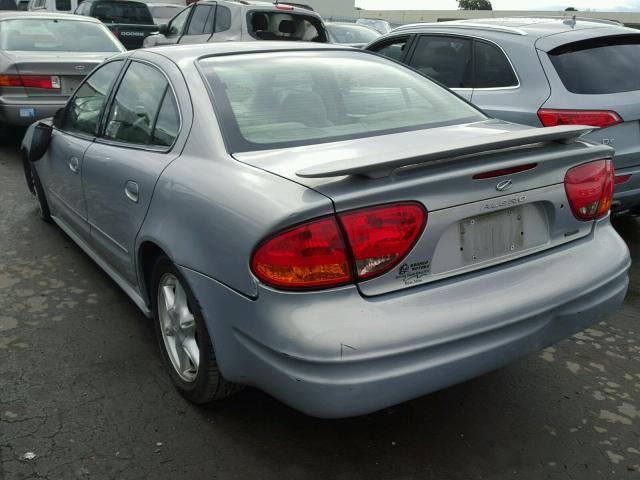 1G3NL52E1YC326323 - 2000 OLDSMOBILE ALERO GL SILVER photo 3