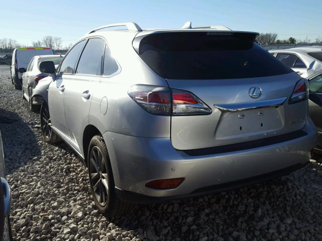 2T2BK1BAXEC242480 - 2014 LEXUS RX 350 SILVER photo 3