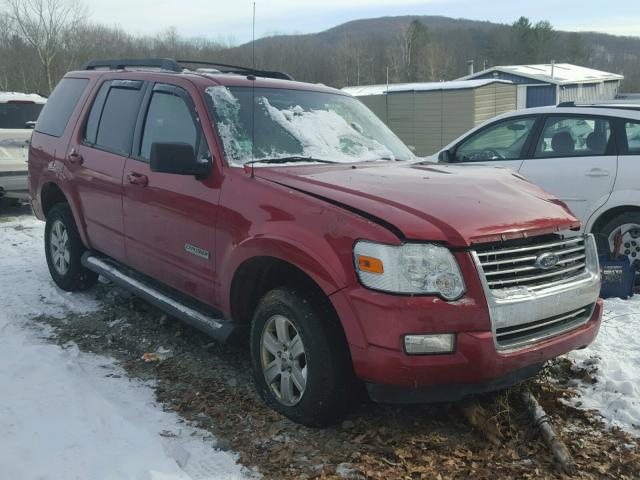 1FMEU73E18UA46639 - 2008 FORD EXPLORER X RED photo 1