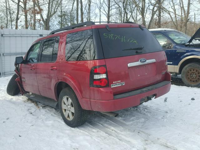 1FMEU73E18UA46639 - 2008 FORD EXPLORER X RED photo 3