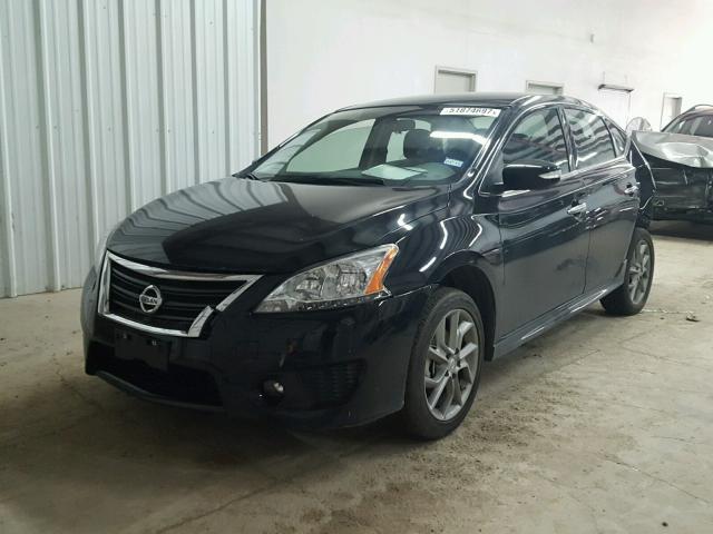 3N1AB7AP4FY340496 - 2015 NISSAN SENTRA S BLACK photo 2