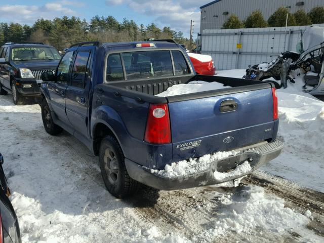 1FMZU67K44UA27573 - 2004 FORD EXPLORER S BLUE photo 3