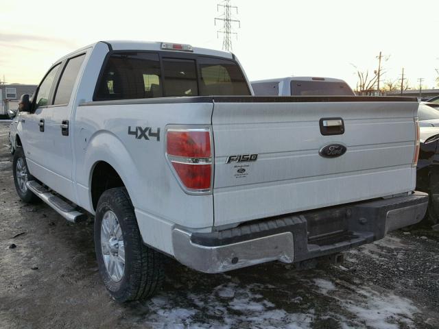 1FTFW1ET3CFC58287 - 2012 FORD F150 SUPER WHITE photo 3