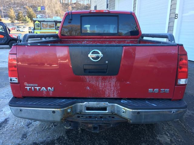 1N6AA07B25N505974 - 2005 NISSAN TITAN XE RED photo 5