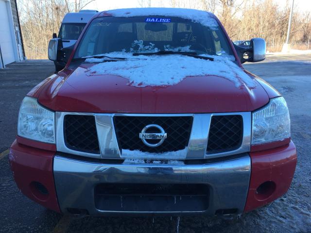 1N6AA07B25N505974 - 2005 NISSAN TITAN XE RED photo 6