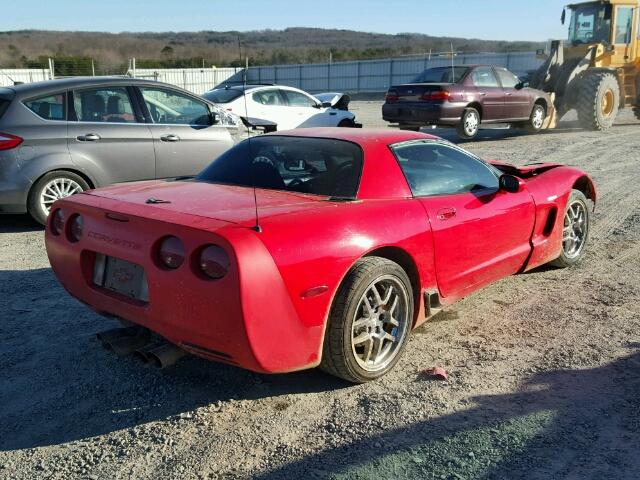 1G1YY12G4X5126377 - 1999 CHEVROLET CORVETTE RED photo 4