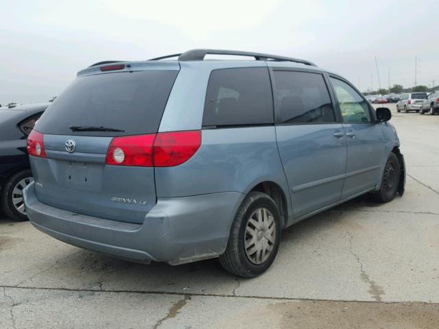 5TDZK23C78S191024 - 2008 TOYOTA SIENNA CE BLUE photo 4