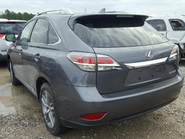 2T2ZK1BA8FC199483 - 2015 LEXUS RX 350 GRAY photo 3