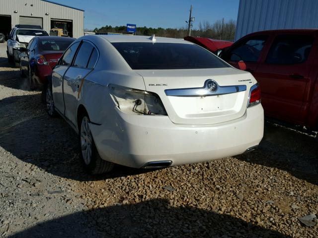 1G4GE5GV2AF312703 - 2010 BUICK LACROSSE C WHITE photo 3