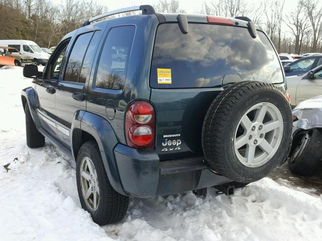 1J4GL58K75W573937 - 2005 JEEP LIBERTY LI BLUE photo 3