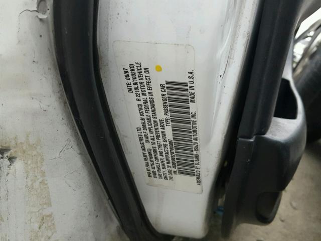 4S3BG6852W7600087 - 1998 SUBARU LEGACY 30T WHITE photo 10