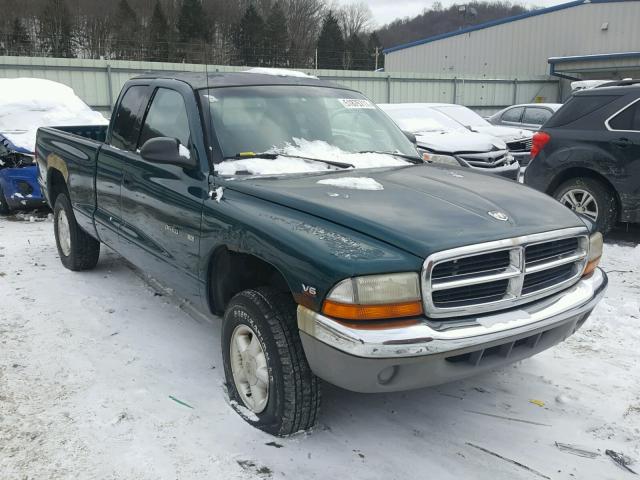 1B7GG22X3WS735343 - 1998 DODGE DAKOTA GREEN photo 1