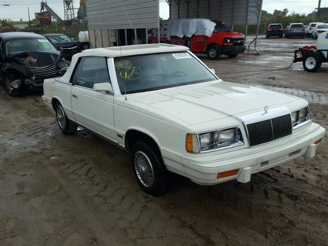 1C3BC55E0GG291025 - 1986 CHRYSLER LEBARON WHITE photo 1