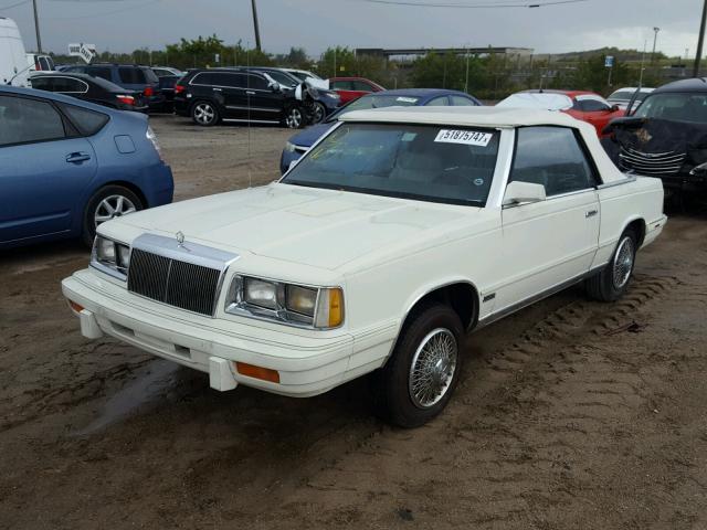 1C3BC55E0GG291025 - 1986 CHRYSLER LEBARON 白色 照片 2