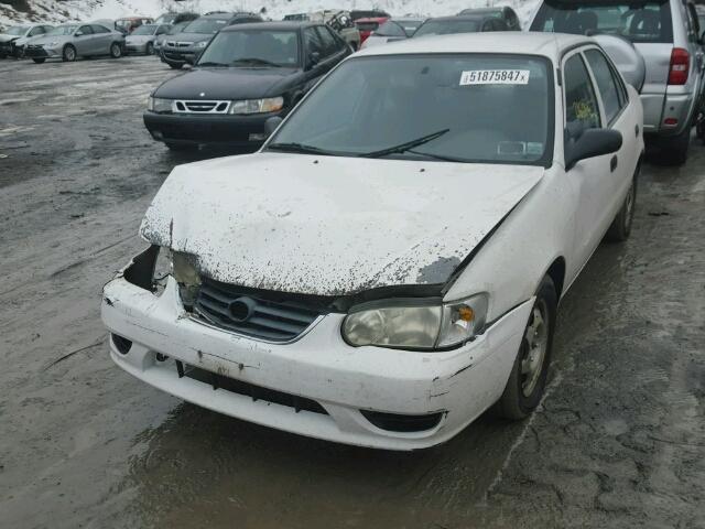 1NXBR12E81Z541428 - 2001 TOYOTA COROLLA CE WHITE photo 2