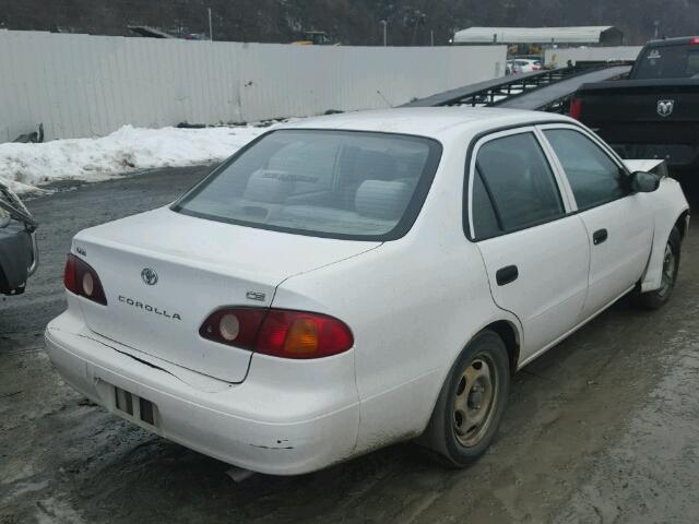 1NXBR12E81Z541428 - 2001 TOYOTA COROLLA CE WHITE photo 4