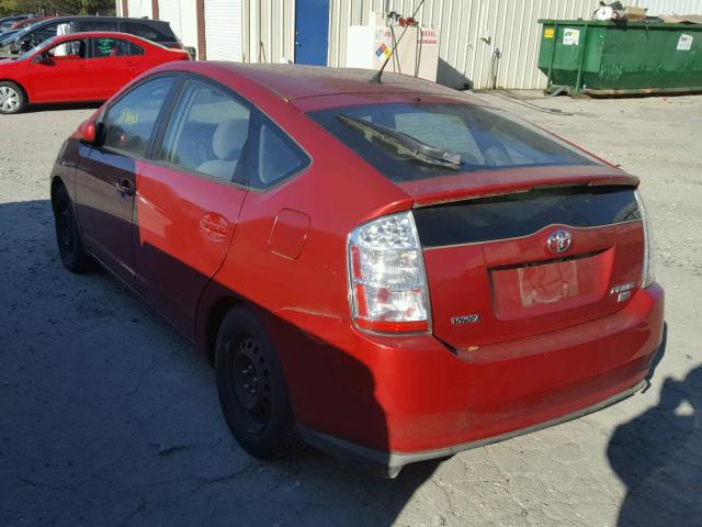 JTDKB20U973253702 - 2007 TOYOTA PRIUS BURGUNDY photo 3