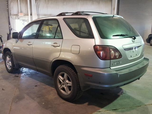 JT6GF10U8Y0080107 - 2000 LEXUS RX 300 SILVER photo 3