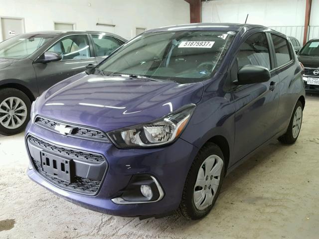 KL8CB6SA2HC766010 - 2017 CHEVROLET SPARK LS PURPLE photo 2