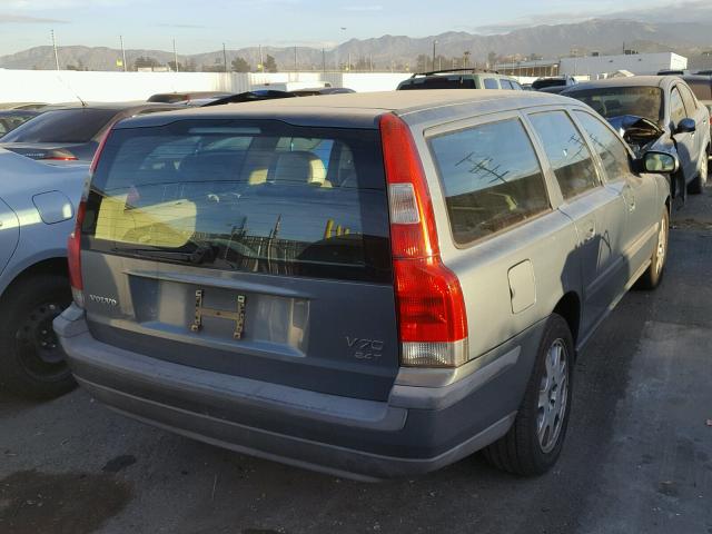 YV1SW58D811014603 - 2001 VOLVO V70 2.4T BLUE photo 4